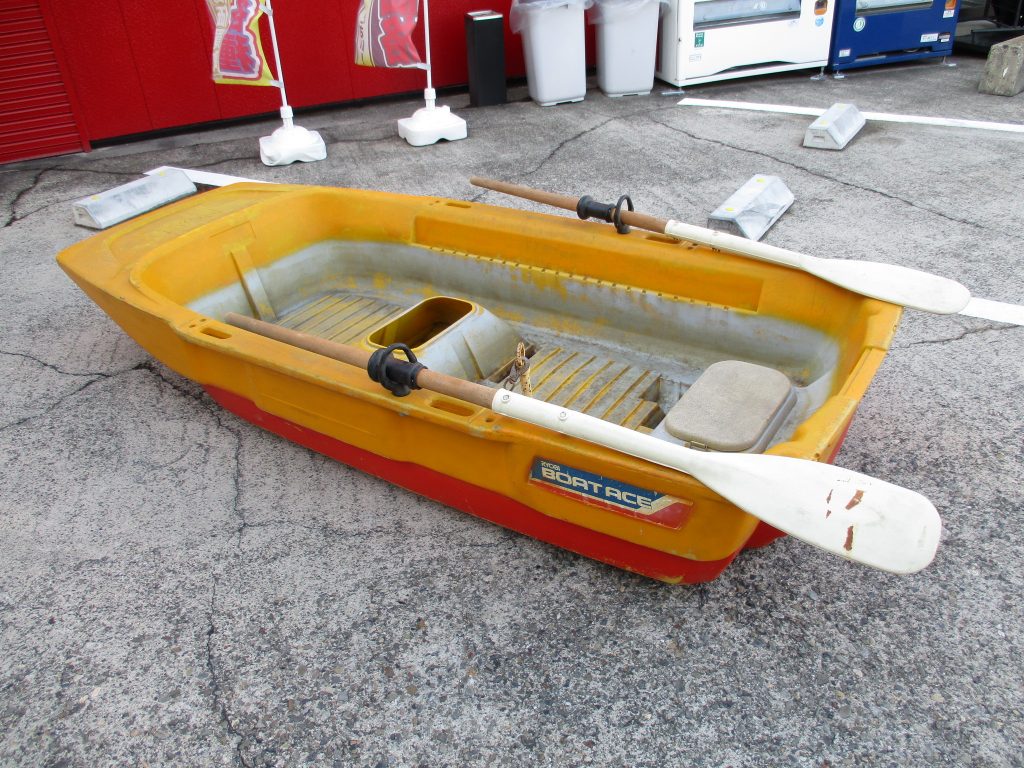 RYOBI ボートエース 手漕ぎ 自作船外機仕様 2馬力ボート引き取り限定 